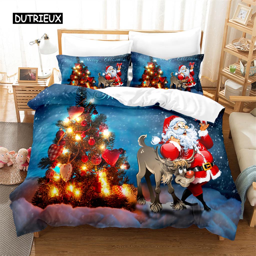 Christmas Decorations Bedding Set Duvet Cover Set 3d Bedding Digital Printing Bed Linen Queen Size Bedding Set Fashion Design
