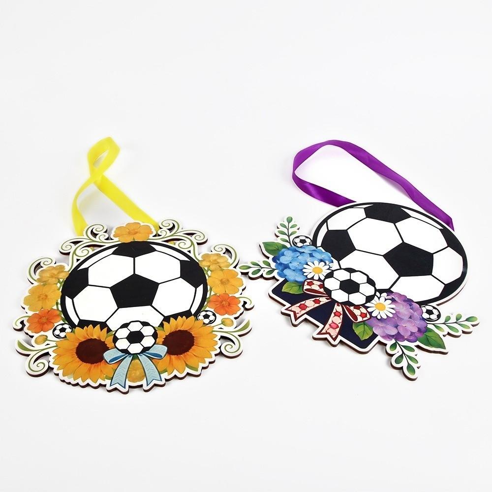 Handmade Soccer Themed Party Props Sunflower Flowers Home Decor Ornaments Fan Party