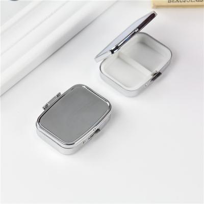 1PC Portable Travel Essential Pill Splitters Pill Case Container For Medicines Organizer Metal Pill Box