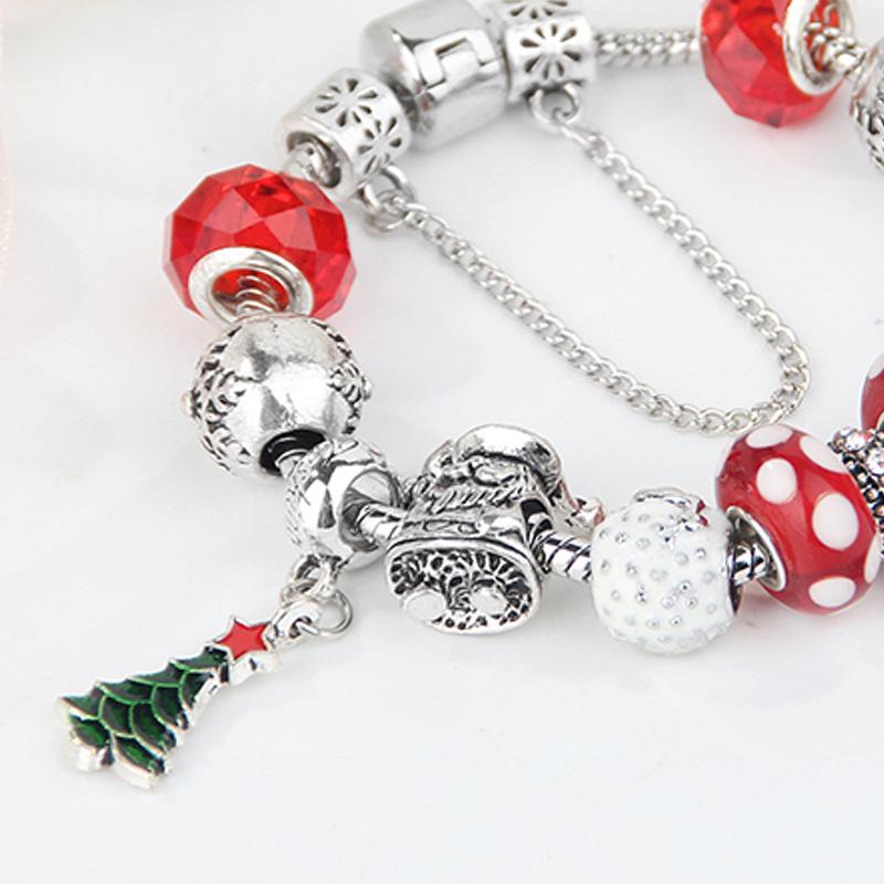 European & American Christmas DIY Rhinestone Women's Bracelet