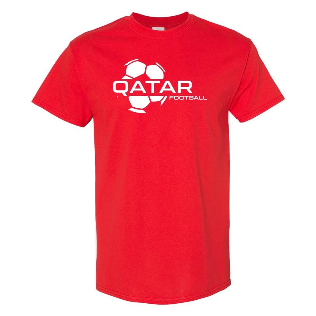 Qatar Football Strike - Soccer Sports Short Sleeve T-Shirt - Red