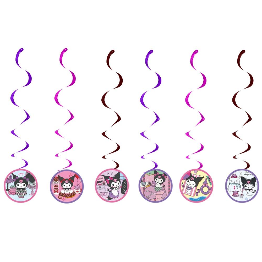 New Kuromi Party Supplies Set With Decorative Balloons And Tableware