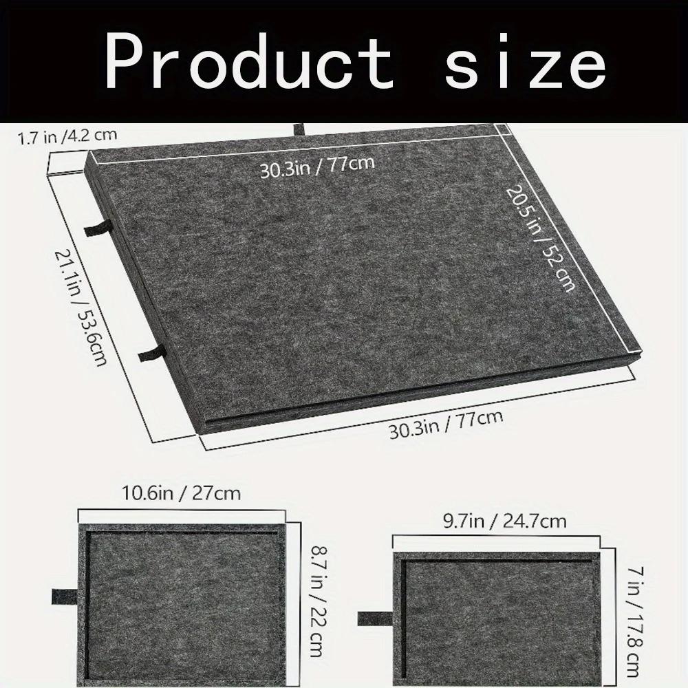 

1 Set Wonderful Portable Puzzle Table Board with Bracket Cover Foldable Puzzle Felt Integrated Table for Home And Travel Use Other