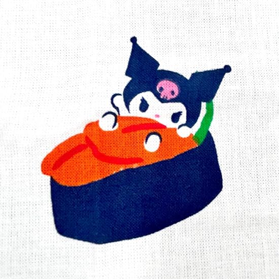 Nomura Towel Sanrio Characters Made In Japan Japanese Pattern Tenugui Sushi Cinnamoroll 34×90cm 100%