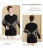 Extra Wide Plus Size Autumn/Winter Wool Pullover Sweater for Middle-Aged and Elderly Women