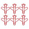 100pcs Airplane Shaped Paper Clips Rust Prevention Plating Process Cute Paper Clip for Scrapbooking Card Making