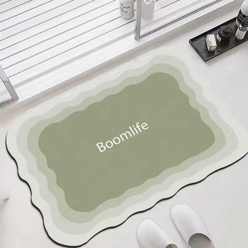 Simple Diatom Mud Floor Mat for Household Bathroom Floor Mat for Entrance Door Mat for Bathroom Absorbent Foot Mat