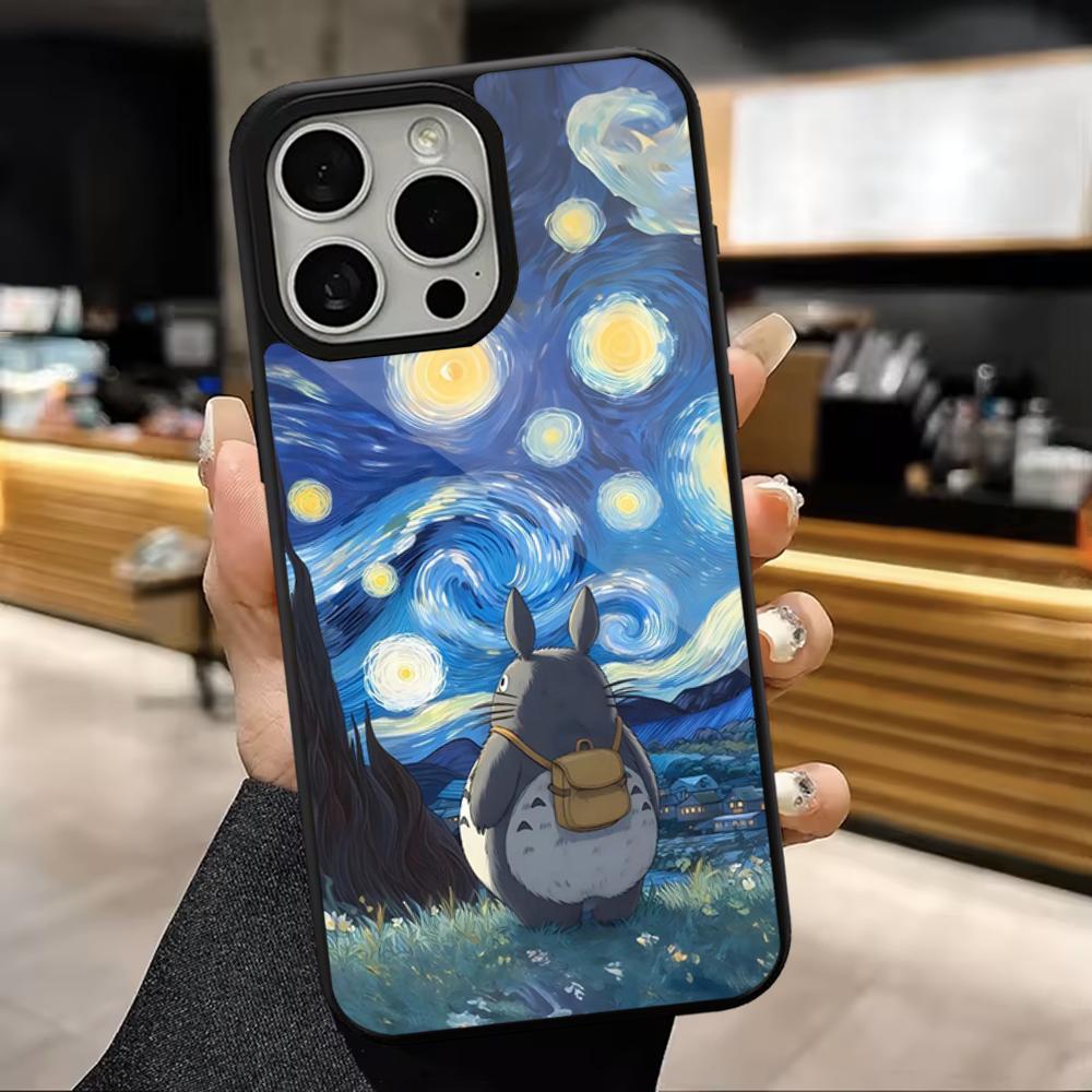 Anime T-Totoro-ES Cute Phone Case For iPhone 16,15,14,13,12,11,Pro,Max,Plus,Mini,Magsafe,Magnetic Wireless Charging Case