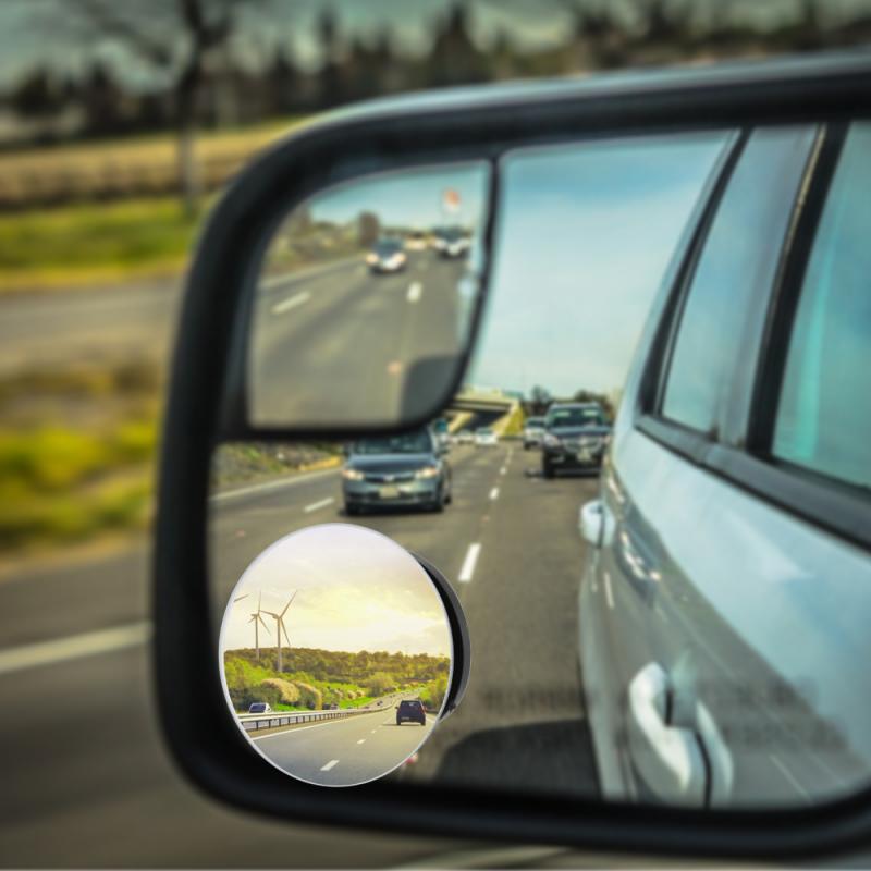 1/2 STÜCK Rückspiegel 360 Grad Verstellbar Auto Toter Winkel Glas Spiegel Seite Weitwinkel Auto Rückspiegel Auto
