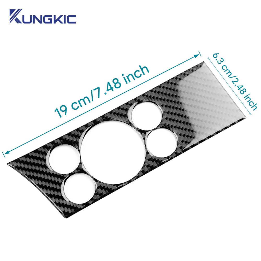 For Vauxhall Opel Astra H MK5 2004 2005 2006 2007 2008 2009 2010 Real Soft Carbon Fiber Sticker Car Driver Headlight Switch Trim