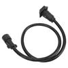 3ft 7 Way Trailer Plug Wiring Harness Heat Resistant 7 Prong Trailer Tow Wiring Connector Cord Extension Wire for RV