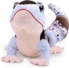 Leopard Gecko Plush Toy Cute Body Pillow Toy for Boys A Perfect Gift for Home Decor [Realistic Design] 15-inch (Gray-Brown) Reptile-Style