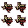 10pcs /Lots Western Cowboys Embroidered Patches Letter Patch Iron On Patches For Clothing Thermoadhesive Patches Jackets Hats Diy 