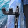 2Pcs Kayak Paddle Holder with Longer Threads Bolts Kayak Track Mount Multifunctional Rod Pole Holding Tool for Kayaking