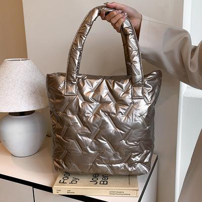 Herbst und Winter 2025 Daunen große Kapazität neues Mode Schultertaschen Design lässige Pendler Tragetasche Handtasche
