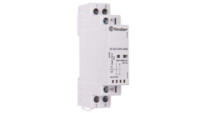 Modular Contactor 1NO 1NC 25A 24V AC/DC, Operation Indicator + LED, 17.5mm 22.32.0.024.4520
