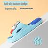 Wolf King Green Boys' Non-slip Soft Sole Cartoon Sandals: Summer & Bath Slippers for Kids