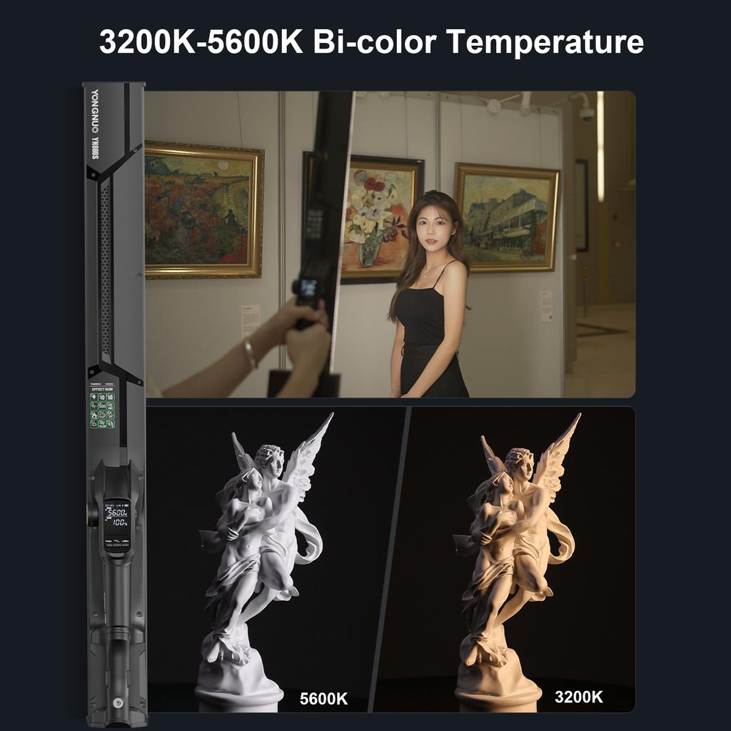 YONGNUO YN660S Handheld Light Stick LED Video Light Wand 3200K5600K BiColor CRI95+ Dimmable 12