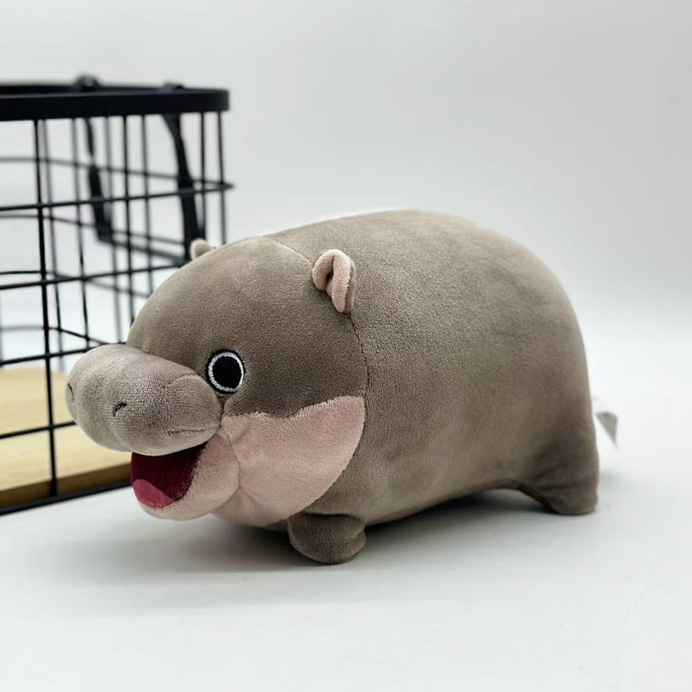 22cm Simulation Mouth Opening Pig Stuffed Plush Toy Figurine Cartoon Anime Cute Pillow Pillow Children's Birthday Gift Doll