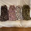 Leopard Print Winter Warm Leg Warmers Fashionable Versatile Personalized Harajuku Plush Leg Warmer Ruffle Baggy Foot Cover Socks