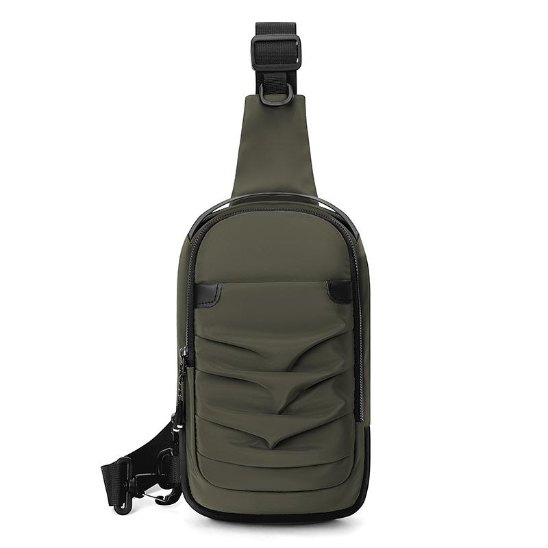 Einseitige, leichte und lässige Umhängetasche, Outdoor, schlicht und modisch, wasserdichte Brusttasche mit großem Fassungsvermögen