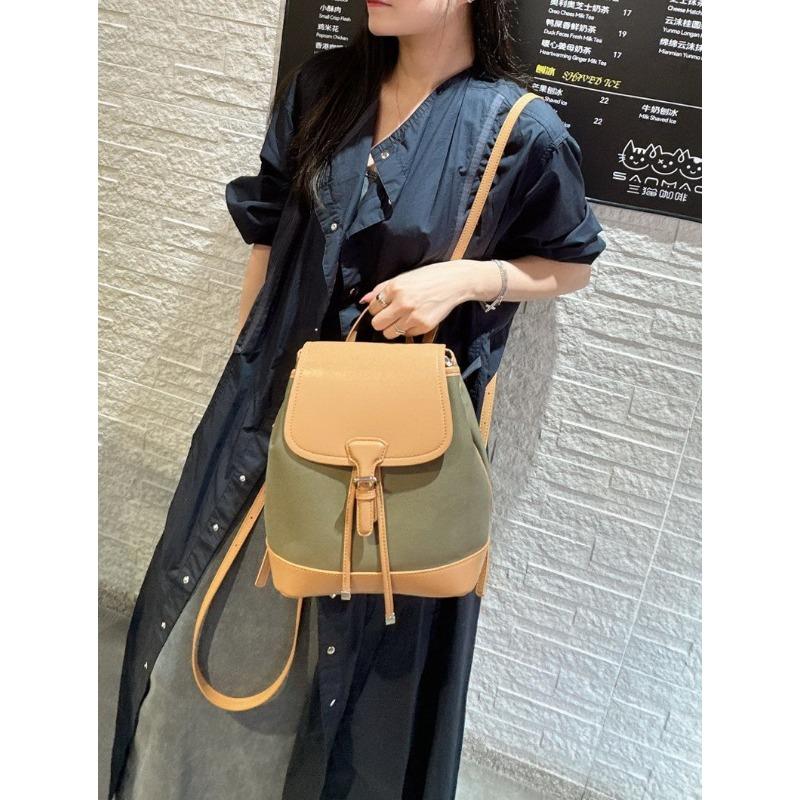 New cowhide leather high-end fashion backpack schoolbag shoulder crossbody handbag large-capacity women's bag