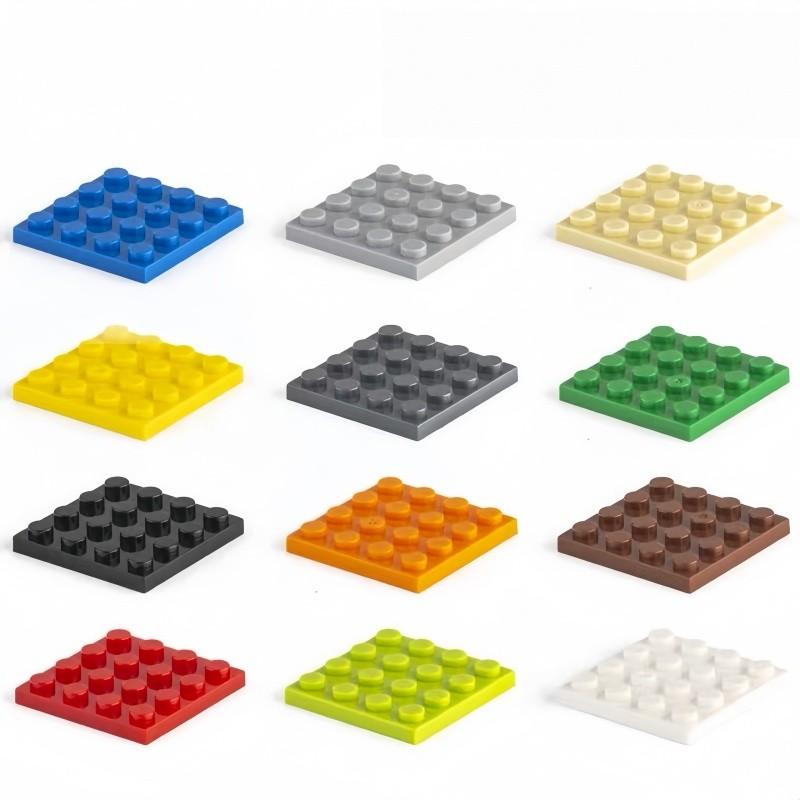 15PCS 4x4 Dots Blocks Base Plate Colorful Building Bricks Compatible Parts 3031 DIY Educational Toys for Children