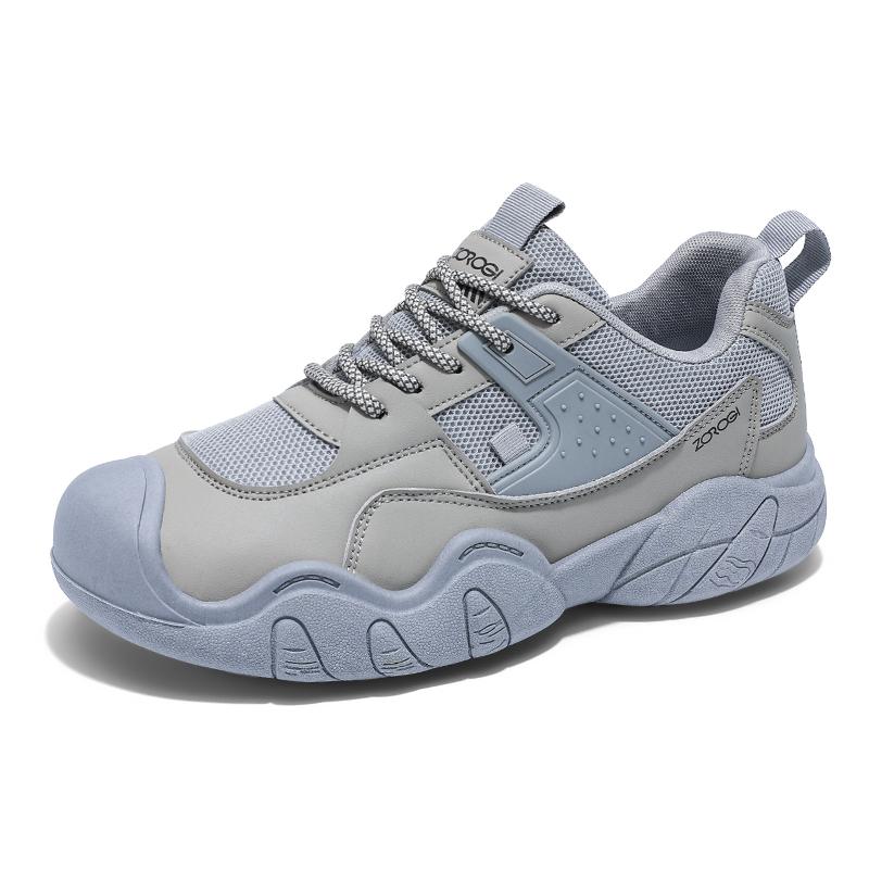 Fashion 2025 New Men's Casual Sport Shoes Autumn Trendy Niche High-End Feel Thick-Soled Old-School Style Breathable Plastic Shoes