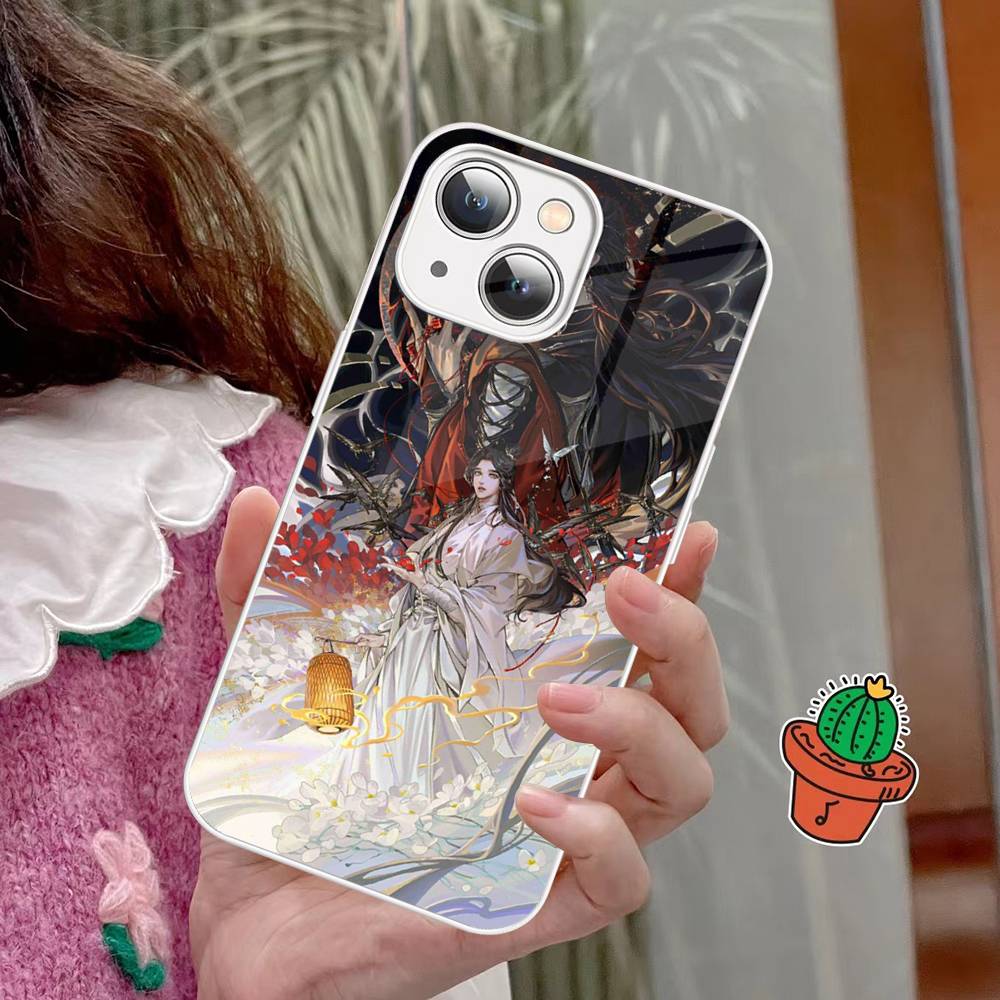 Heaven Officials Blessing Phone Case For IPhone 15 13 12 Mini 11 Pro XS Max X XR 14 Plus Tempered Glass Cover