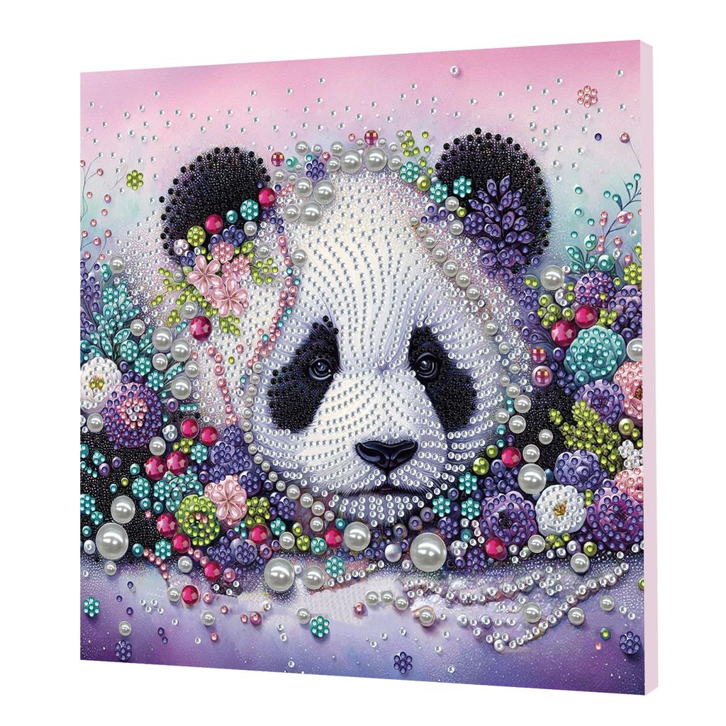 Diamond Dots Pearl Gem Painting with Frame 9.84x9.84in DIY Pearl Art Painting Set for Adults & Beginners Home Wall Decor