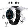BISONSTRAP 17mm Thin Silicone Watch Band with Quick Waterproof Replacement Buckle Release, Strap, Black/Silver