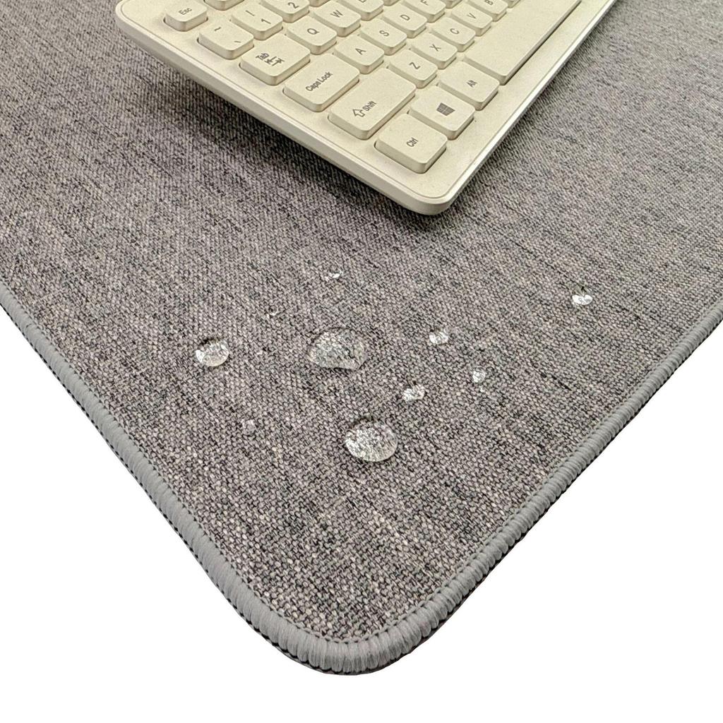 Extra Large Thick Cotton Linen Mouse Pad – Solid Color Desk Mat for Office & Computer Use