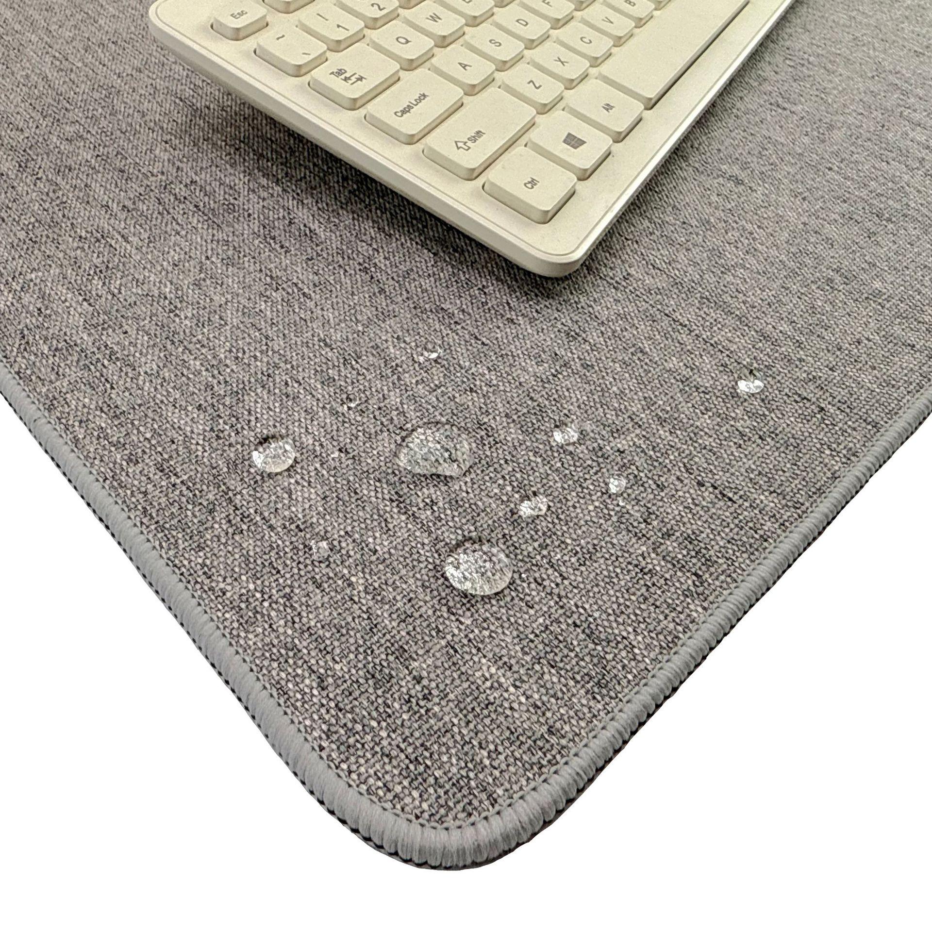 

Extra Large Thick Cotton Linen Mouse Pad – Solid Color Desk Mat for Office & Computer Use 210*260*3.5mm edge stitching