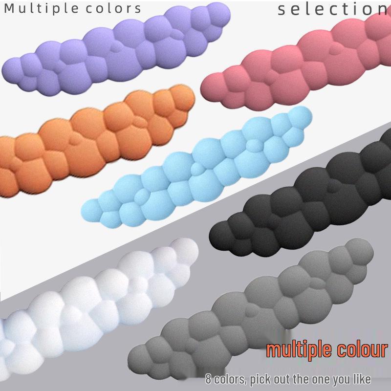 Cross-Border Cloud Memory Foam Keyboard Wrist Rest - Large Non-Slip Desktop Support