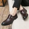 Men's Business Leather Shoes Large Size Foreign Trade New Foot Casual Leather Shoes Fashion Trend Crocodile Pattern Banquet Shoes