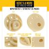 PartsBroz WP9709707 9709707 Rubber Foot Pads (5-Pack) - Compatible With Whirlpool KitchenAid Stand Mixer Blender - Replaces AP6013808 115792 1376946