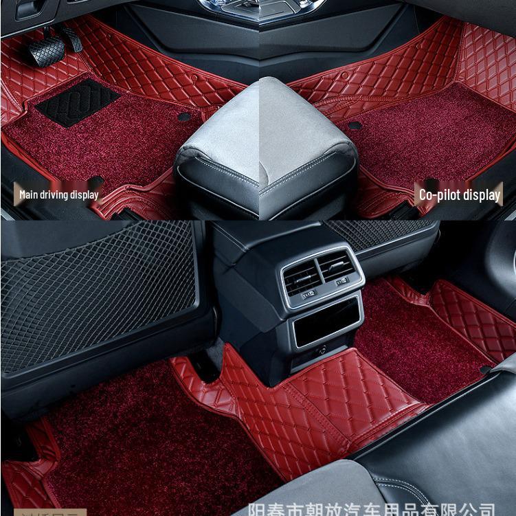 Premium Nappa Leather Full Surround Floor Mats for BYD Models: Qin, Seal, 06, Tang, Song, Han, Dolphin, Destroyer.