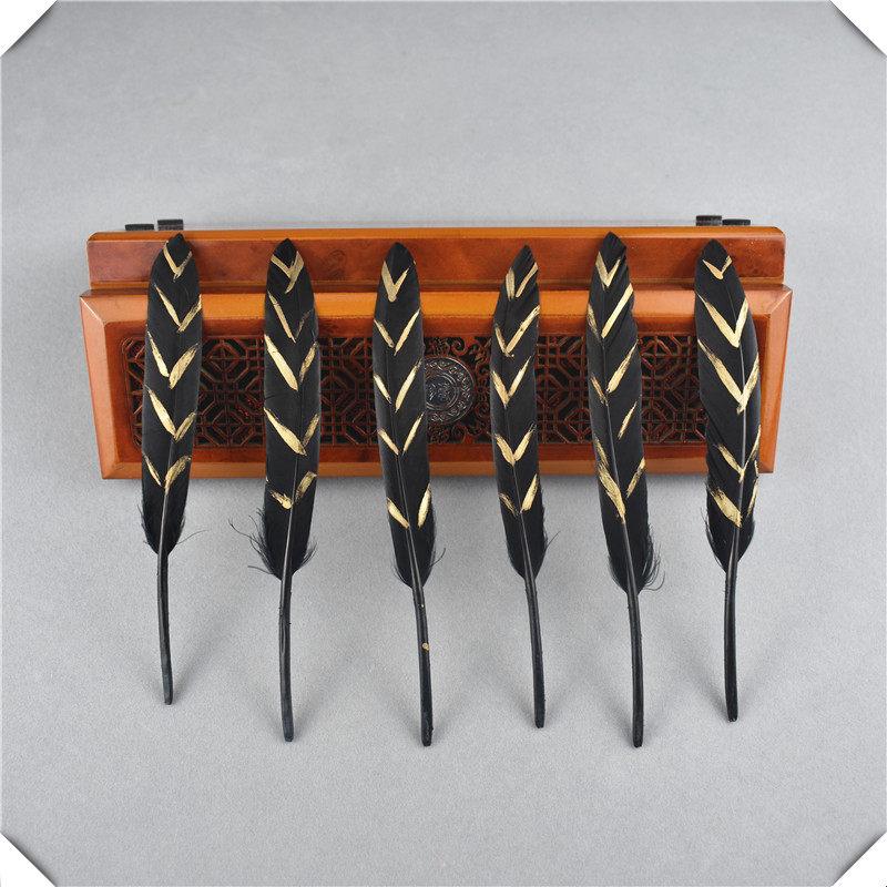 10/20 Stück Goldene Entenfedern DIY Handarbeit Dekoration Hochzeit Hut Federn für Schmuckherstellung Traumfänger Federn Basteln 10-15CM