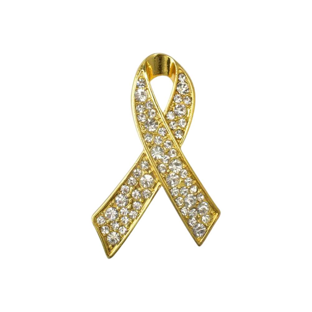 Rhinestone Breast Cancer Awareness Pin Pink Ribbon Breast Cancer Awareness Women Brooch Gifts Girls Jewelry for Charity