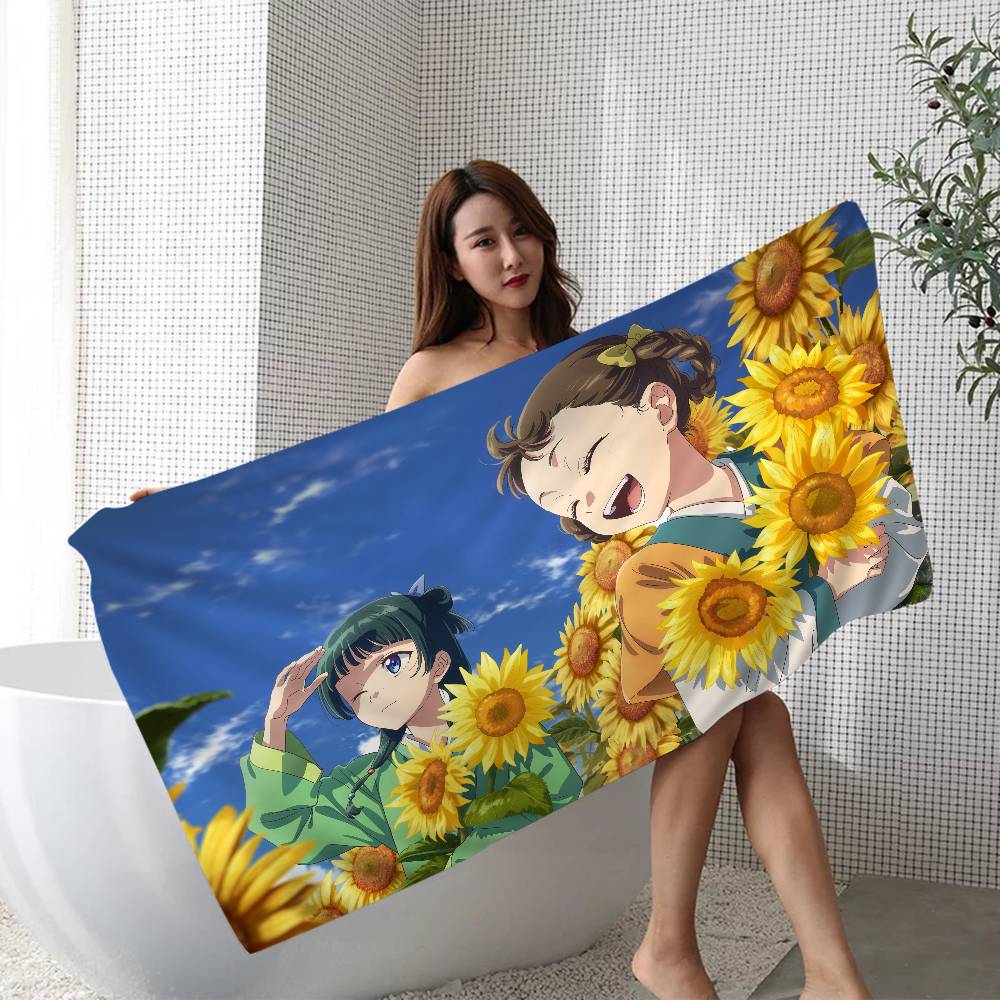 Popular Anime The Apothecary Diaries Beach Towel Bath Towels For Girl Microfiber Quick Dry Sand Free Beach Spa Gym Pool