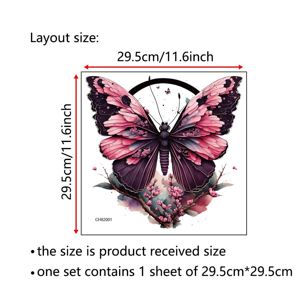 

Съемная наклейка на стену в темном стиле «Бабочка» CH82001