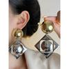 Silver Needle Zircon Pearl Tassel Earrings - Elegant Retro Design for Women
