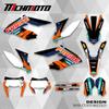 MCHMFG Graphics Backgrounds Decals Sticker Kits For KTM 12-17 18-21 FREERIDE 250 350 Number Name Background
