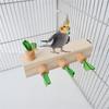 Bird Stand Perch Toy,Bird Cage Accessories for Parakeets Cockatiels Lovebirds Conures Bird Chewing Toy Wooden Perch Stand