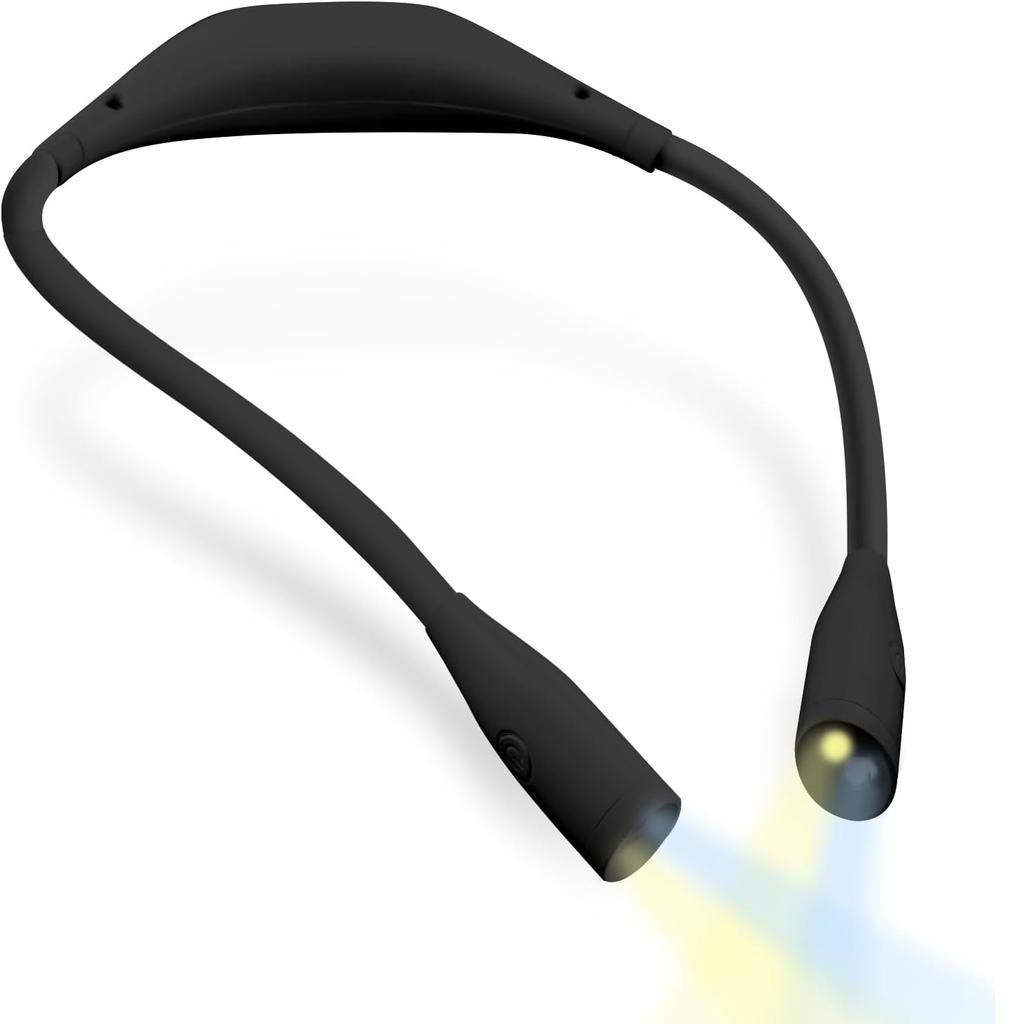 LED 3 Color Neck Light Reading Light Bendable Book Light For Reading Brightness Adjustable Usb Rechargeable Read Light Book Lamp