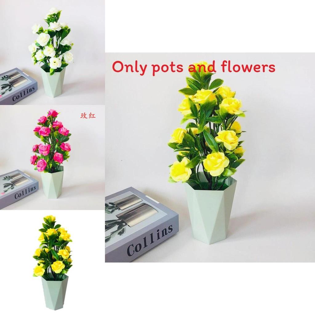 Artificial Rosa Rugosa Thunb Plant With Silk Flowers For Home Decor And Gift Giving