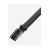 Daks Black Check Pattern Crystal Buckle Leather Automatic Belt