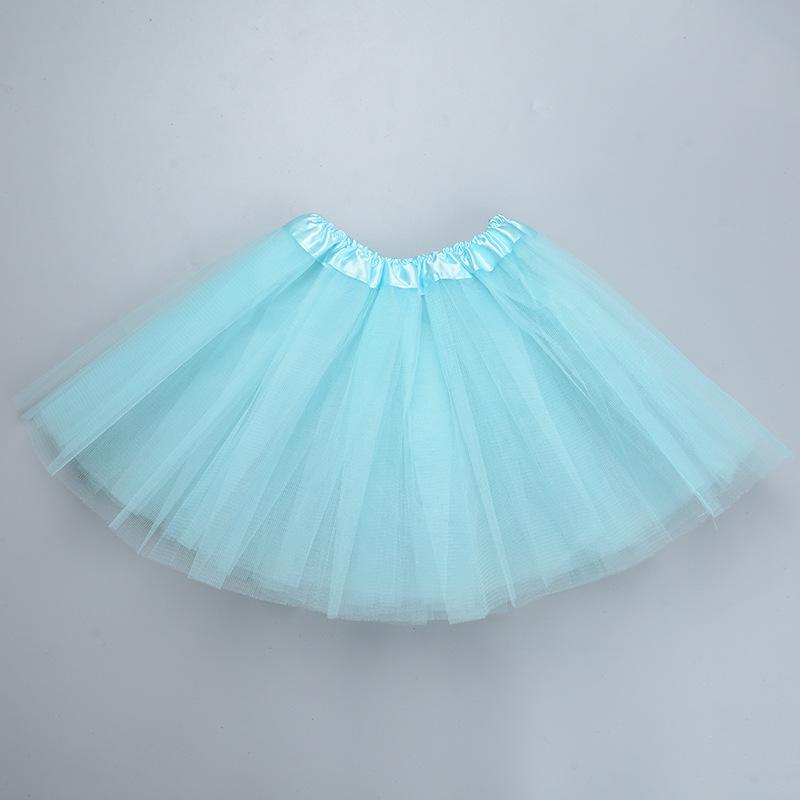 Children's Three-Layer Puffy Tutu Skirt with Sequins