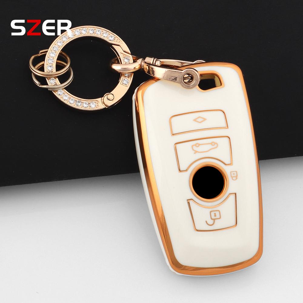 Tpu Car Key Case Cover Protector Shell Fob For Bmw 1 3 5 7 Series X1 X3 X4 X5 F10 F15 F16 F20 F30 F18 F25 M3 M4 E34 Keychain