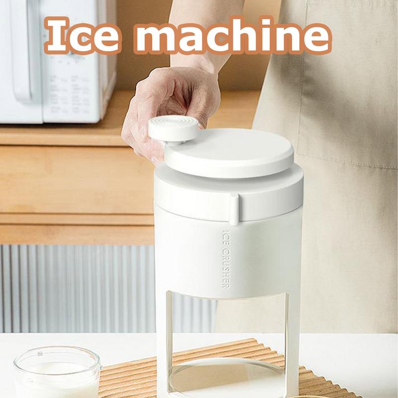 1pcs Creative Shaved Ice Machine Hand-cranked Reusable Ice Broken Machine Portable Rustproof Smoothies Slushies Making Tool